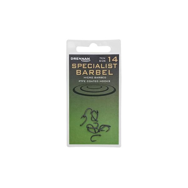 Drennan Super Specialist Barbel Hooks Size 6 - HEBB006