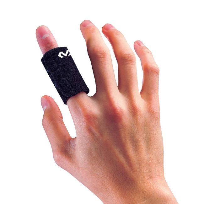 McDavid M448 Finger Supporter, Finger Support, Protection, Easy to Put On and Take Off, For Left and Right Use, For 1 Finger, M, Black, Sports, Basketball, Volley, Hand