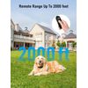 Dog Shock Collar with Remote Range 2000FT, 3 Training Modes, IPX7 Waterproof
