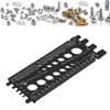 Plastic Thread Checker Nut Bolt Gauge Screw Identifier Tool for Workshop Garage Black