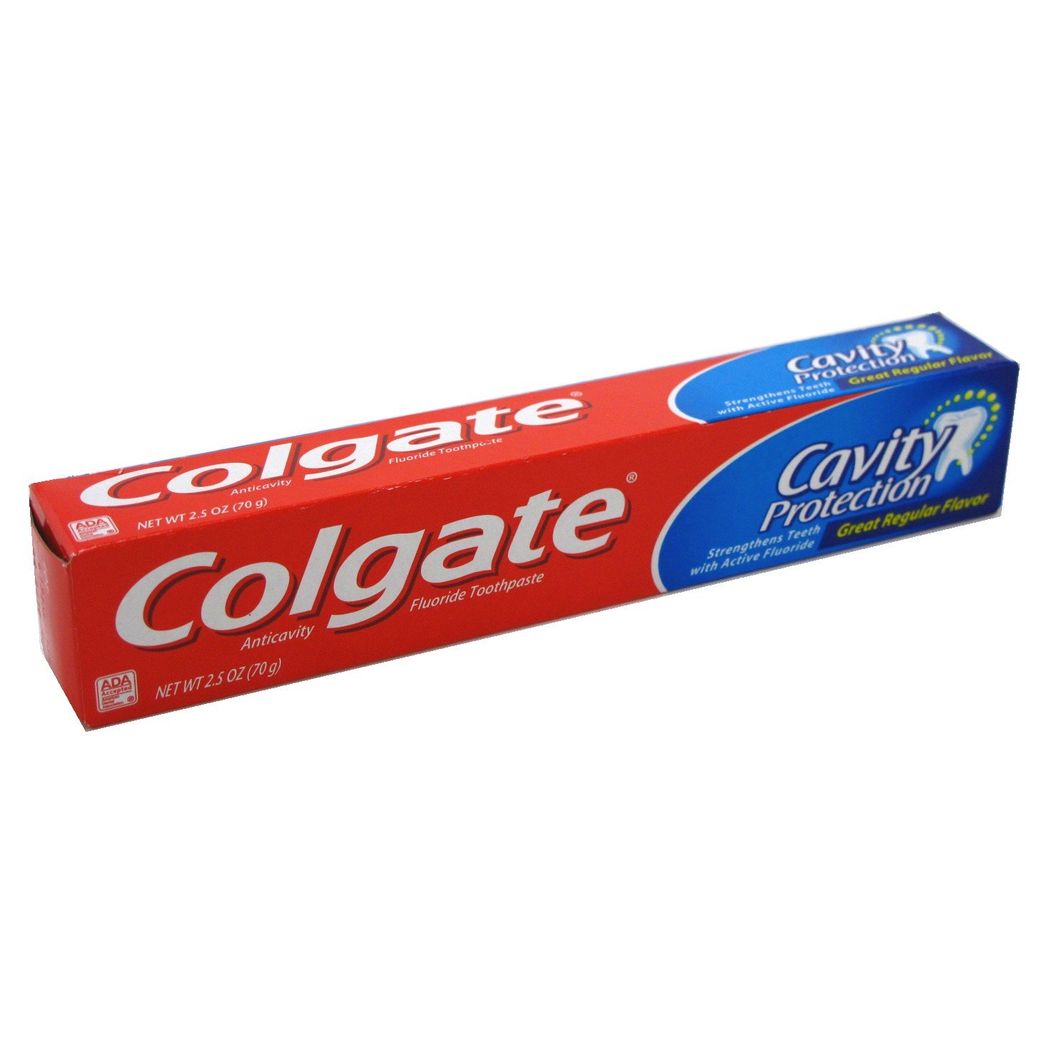 Colgate Cavity Protection Fluoride Toothpaste, Great Regular Flavor - 2.5 oz tube