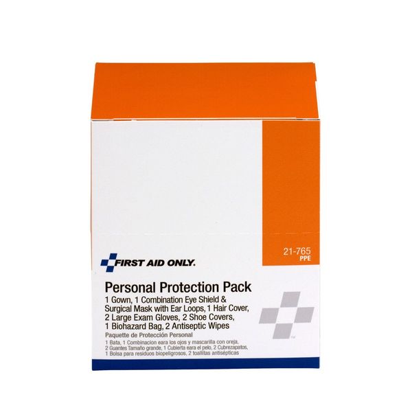 Pac-Kit 21-765 7 Piece BBP Protective Apparel Pack