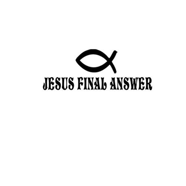 PressFans - Jesus Final Answer Decal Car Laptop Wall Sticker