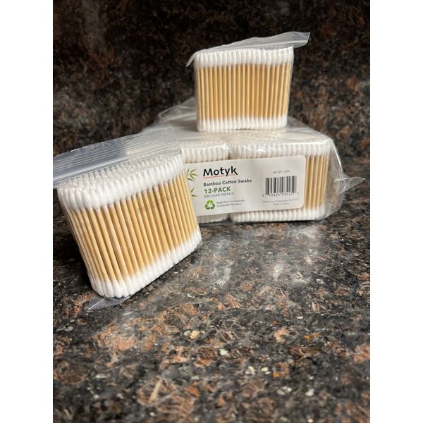 2400 Disposable Double Tip Swab Cotton Buds Applicator Wooden Swabs Q-tips