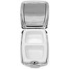 Set of 2 Etched Rectangular Pocket Purse Pill Box & Organizer with Dual Compartments (Diamond Pattern)