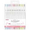 ZEBRA WYSS22-12CPL Water-Based Pen, Clickert, PL12 Color Set
