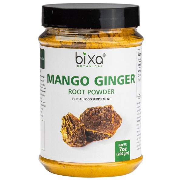 Mango Ginger Root Powder (Curcuma Amada/Ambehaldi) | Supports Skin Wellness & Blood Purification, Healthy Digestion by Bixa Botanical - 7 Oz (200g) Pack of 1