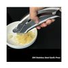 Premium Garlic Press Stainless Steel Crusher Squeezer Masher Kitchen Tool