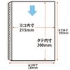 (Bulk Purchase) Plus Replacement Refill, 1 Pocket, Includes Inner Paper, A4, 30 Hole Type, 10 Sheets, Transparent RE-141PP [x5]