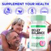 Belly Balance Advanced Digestive Support Probiotics Gut Supplement, 60 Capsules