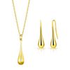 Philip Jones Gold Plated Teardrop Set