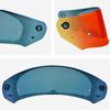 for LS2 Assault/Rapid/Stream Helmets Visor Open Face Shield Visor for Ls2 FF320/328/353/800 Helmets Outer Shield Motorcycle Visor (Revo Clear Red)