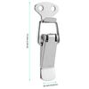 FUNSUEI 50 PCS Spring Loaded Toggle Latch Hasp, Catch Clamp Clips, Toggle Catch Latch Toggle Catch Lock for Toolbox, Case Box, Chest, Drawer, Cabinet