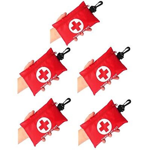 128 Pcs First Aid Kit Medical Emergency Trauma Military Survival Travel 5 Sets