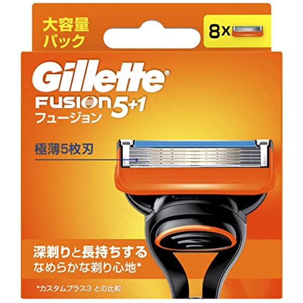 Gillette Fusion Replacement Blades, 8 Pieces