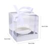 Single Cupcake Box Individual Cupcake Containers, 12Pack Clear Cupcake Boxes Single Cupcake Carrier Holder Container Boxes, Cupcake Display Boxes (Silver)