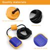 Rectangular Float Switch, DEANKEJI 5M 250V 10A Water Level Sensor, Automatic Liquid Level Indicator, Good Insulation for Pool, Water Tank, Sump Pump