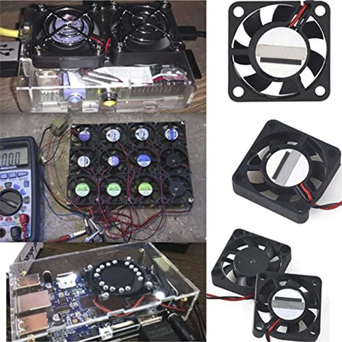 MakerHawk 2pcs Raspberry Pi DC Brushless Cooling Fan Heatsink Cooler Radiator Connector Separating One-to-Two Interface 3.3V 5V for Raspberry Pi 2/Pi 3/3B+ and Pi Zero/Zero W or Other Robot Project