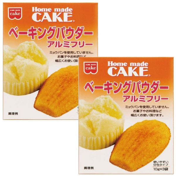 Kyoritsu Foods Baking Powder, Aluminum Free, 1.1 oz (30 g) x 2 Boxes