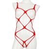 Andre shop Lace-up Leotard -Turtle Shell Line- (Red)