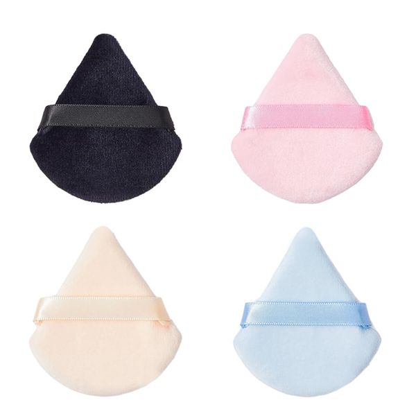 LAKJUOZ 4 Stück Gesicht Schwämmchen Powder Puff Waschbar Wiederverwendbar Makeup Sponge Nass Trocken Make Up Werkzeug Für Loses Puder Oder Foundation Rouge