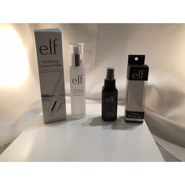 NEW ELF Makeup Mist & Set Setting Spray Clear & Hydrating Coconut Mist