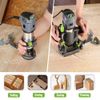 WORKPRO Compact Router Kit 6.5Amp Corded Trimmer Router Tool W/6 Variable Speeds