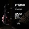 Buck Knives 811 Trace Ops Pocket Knife, Black/Red