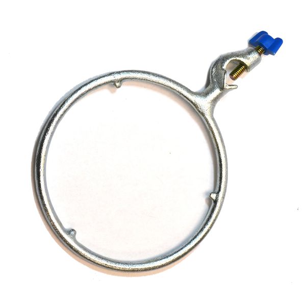 Eisco Labs 6" Diameter Cast Iron Closed Ring Clamp with Boss Head