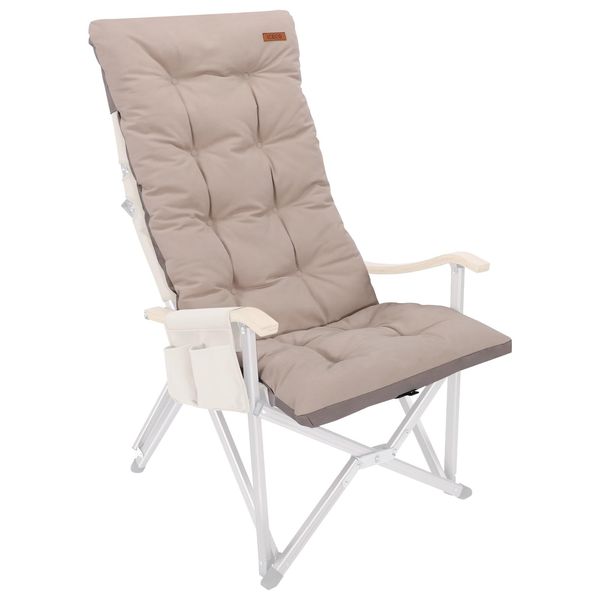 ICECO Outdoor Chair, Cushion Cover, For Autumn and Winter, Warm, Compatible with Hi600 High Back Chairs, Microfiber Material, Precision Seams, Storage Bag Included, 1 Year Quality Guarantee, Camping,