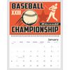 2026 Spiral-bound Wall Calendar (Baseball) - 12 Months Desktop/Wall Calendar/Planner