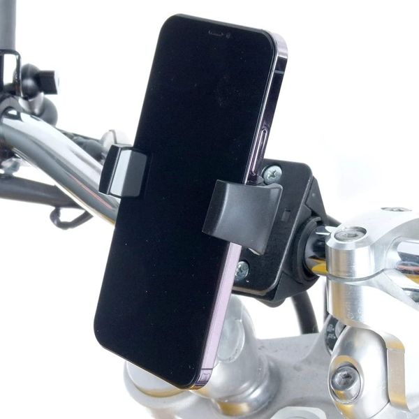 BuyBits Motorcycle Handlebar Mount & Strong Grip Holder for iPhone 13 Mini