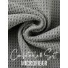 CybGene Microfiber Golf Towel, 16'x 24', Grey - Initial S