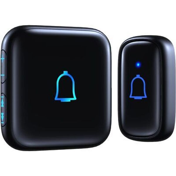 Doorbell Wireless Doorbell IP66 Waterproof 1000 Feet with 56 Chimes 115dB 7