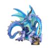 Blue Piasa Dragon Protecting Treasure Chest- 12 cm