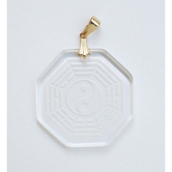 Natural Crystal "Bagua" Pendant