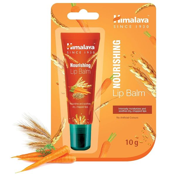 Himalaya Lip Balm Nourishing Tube with Wheatgerm Oil & Carrot Seed Oil 10g, White