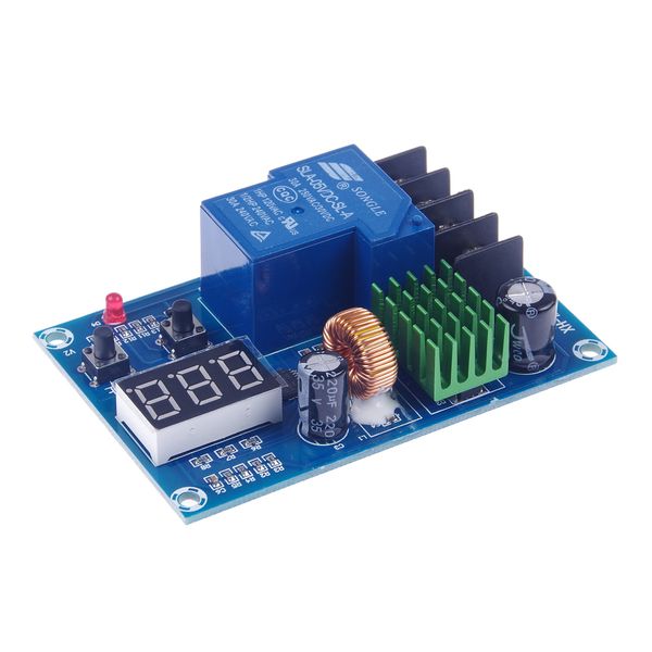 LM YN 12V 24V 36V 48V Battery Charging Control Board (6-60V MAX80V) Battery Charge Control Switch Auto Power Off Safe and Energy Saving