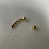 jewellerybox 9ct Yellow Gold Eyebrow Labret