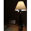 Bottle Lamp Fixture Natural Socket - Black Shade - Kinnari
