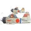 Sweet 1/144 Zero Fighter Type 11 1 Box 2 Machine, 50-Pack