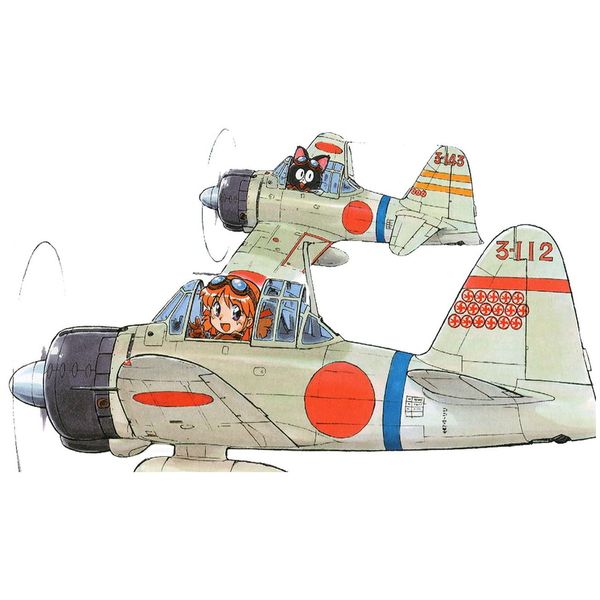 Sweet 1/144 Zero Fighter Type 11 1 Box 2 Machine, 50-Pack