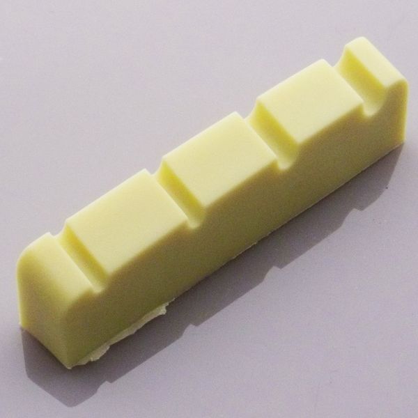 Graphite Bass guitar top nut 4 string 38mm x 6mm Ivory colour