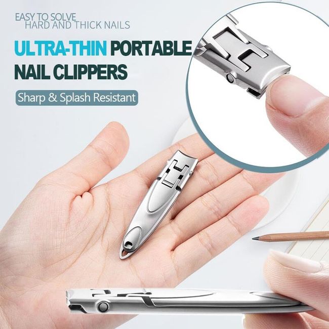 1pc Carbon Steel Nail Clipper For Thick Nails Pedicure Nail