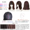Brightlele tf1703-BK Women's Wig, Medium, Full Wig, Semi-Long Wig, Women's