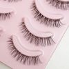 Kagenekodo Transparent Shaft False Eyelashes (Transparent Shaft, 5 Pairs, 0.2 - 0.5 inches (5 - 12 mm), Long Curl Wing n-FXAH1)