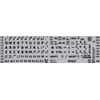 ENGLISH US LARGE UPPER CASE NON-TRANSPARENT DECALS LIGHT GREY BACKGROUND
