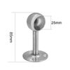 Sourcingmap Wardrobe Pipe Bracket, 25mm Dia, 85mm Height, Wall Mounted Rail Rod Supports Socket 2pcs