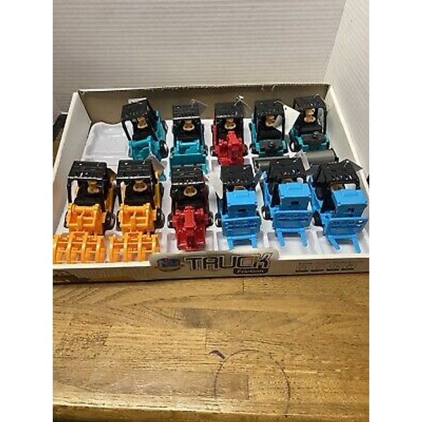 Lot Of 11 Friction toys Excavator/ Fork Lift /Scoop /Roller/loader  Assorted New