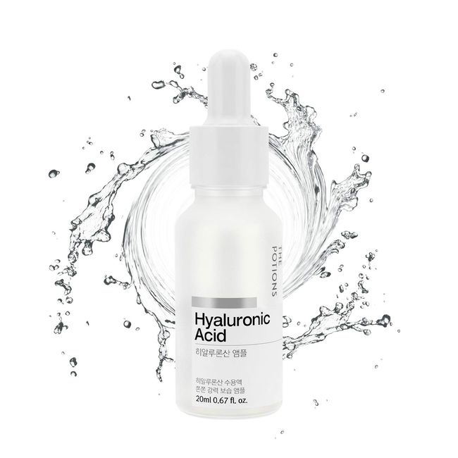 The Potions Hyaluronic Acid Ampoule for Face l Hydrating Moisturizer. Anti Aging, Anti Wrinkle l Korean Skincare, Cruelty-free, Hypoallergenic - 20ml